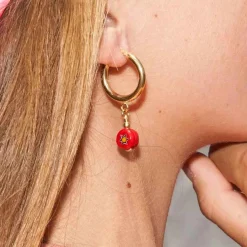 Amourrina Schiona Earrings Large- Red