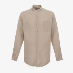 Atelier Bomba Beige Lounge Suit Shirt - Made To Order