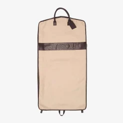 Battistoni Canvas And Leather Garment Bag
