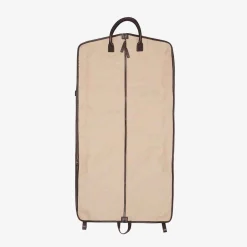 Battistoni Canvas And Leather Garment Bag