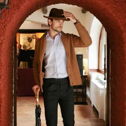Battistoni Cashmere Brown Cardigan