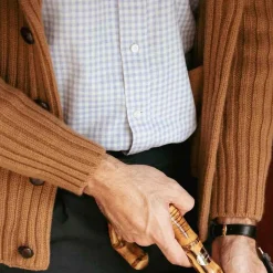Battistoni Cashmere Micro Checked Sport Shirt