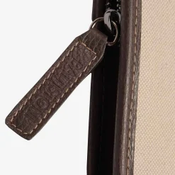 Battistoni Leather Inserts Tie-Case - Brown