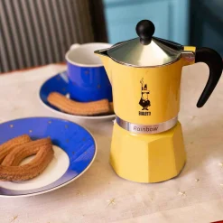 Bialetti Rainbow Yellow Coffee Moka Pot