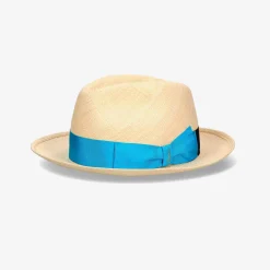 Borsalino Panama Hat With Multicolor Band