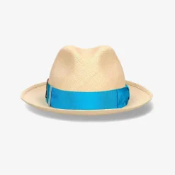 Borsalino Panama Hat With Multicolor Band