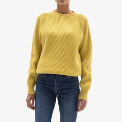 Brass Lamb'S Wool Roundneck Sweater