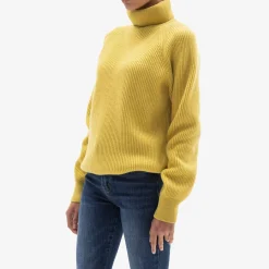 Brass Lamb'S Wool Turtleneck Sweater