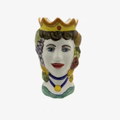 Ceramiche Mennella Artisanal Moor'S Head - Made To Order