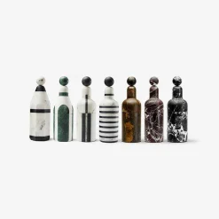 Editions Milano Cooler B Marble Container Green And White, Pietro Russo Design - Made To Order