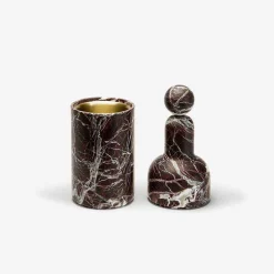 Editions Milano Cooler F Marble Container Red Levanto, Pietro Russo Design - Made To Order