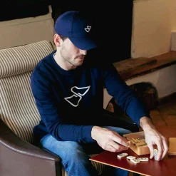 Il Pellicano Logo Blue Sweatshirt