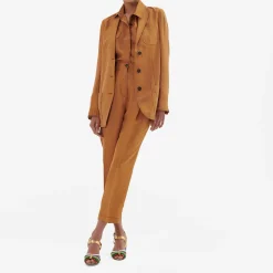 Issimo Burned Orange Pinces Trousers