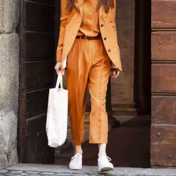 Issimo Burned Orange Pinces Trousers