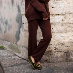 Issimo Cashmere Lounge Sweatpants - Cocoa