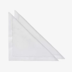 Issimo Hemstitch Embroidered Placemat And Napkin - Set Of 2