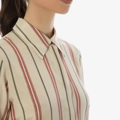 Issimo X Alberto Biani Striped Silk Shirt