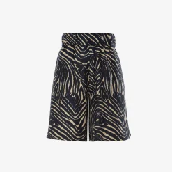 Issimo X Alberto Biani Zebra Bermuda Shorts
