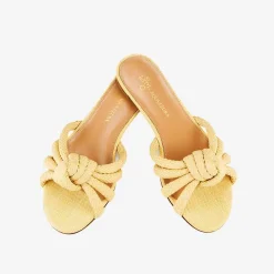 Issimo X Aquazzura Flat Woven Rafia - Natural