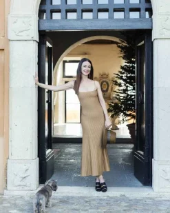 Issimo X Casasola Carlotta Midi Dress Copper