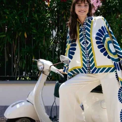 Issimo X La Doublej Palazzo Pants - White Solar Placee