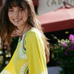 Issimo X La Doublej Sorellina Dress - Yellow Solar Placee