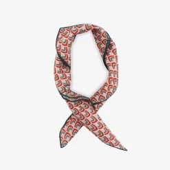 Issimo X Les Belles Heures Mezzatorre 14H12 Cotton And Silk Blend Printed Scarf