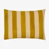 Issimo X Lisa Corti Bougainvillea Mustard Stripes Baby Pillow