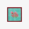 Issimo X Lisa Corti Bougainvillea White Veronese Stripes Napkin