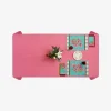 Issimo X Lisa Corti Bougainvillea White Veronese Stripes Placemat