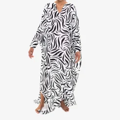 Issimo X Loretta Caponi Clementina Kaftan Zebra