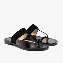 Issimo X Mario D'Ischia Unisex Ugo Black Sandals