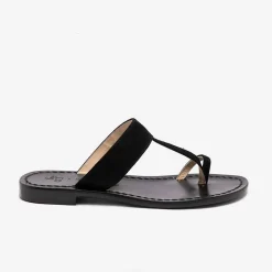 Issimo X Mario D'Ischia Unisex Ugo Black Sandals