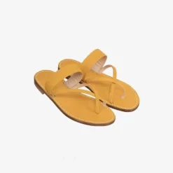 Issimo X Mario D'Ischia Women Ocre Sandals