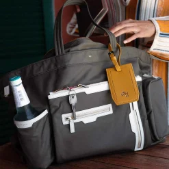 Issimo X Pineider Mustard Logo Luggage Tag