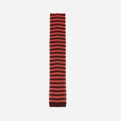 Issimo X Schostal Bicolour Striped Knitted Silk Tie