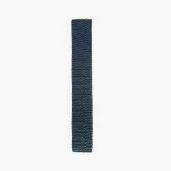 Issimo X Schostal Polka Dot Knitted Silk Tie - Navy