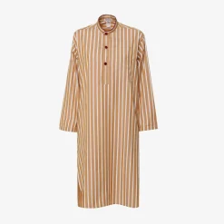 Issimo X Schostal Unisex Stripes Nightshirt - Tabac