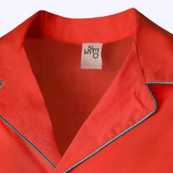 Issimo X Schostal Unisex Pyjama - Orange & Turquoise