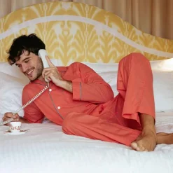 Issimo X Schostal Unisex Pyjama - Orange & Turquoise