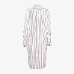 Issimo X Schostal Unisex Nightshirt - White & Multicoloured Stripes