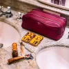 Larusmiani Tsar Deer Bordeaux Leather Beauty Case