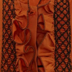 Loretta Caponi Donatella Orange Short Sleeve Shirt