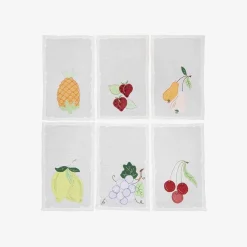 Taf Ricami Embroidered Cocktail Napkins - Set Of 6